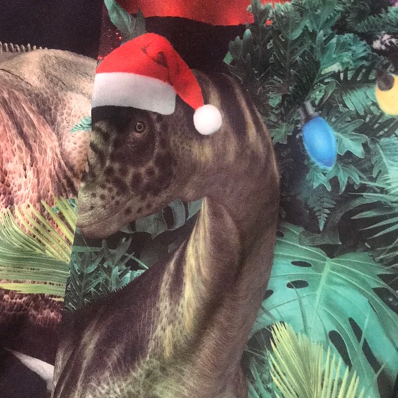 Crazy Tstars TRex Dinosaur Christmas shirt - Picture 5 of 7